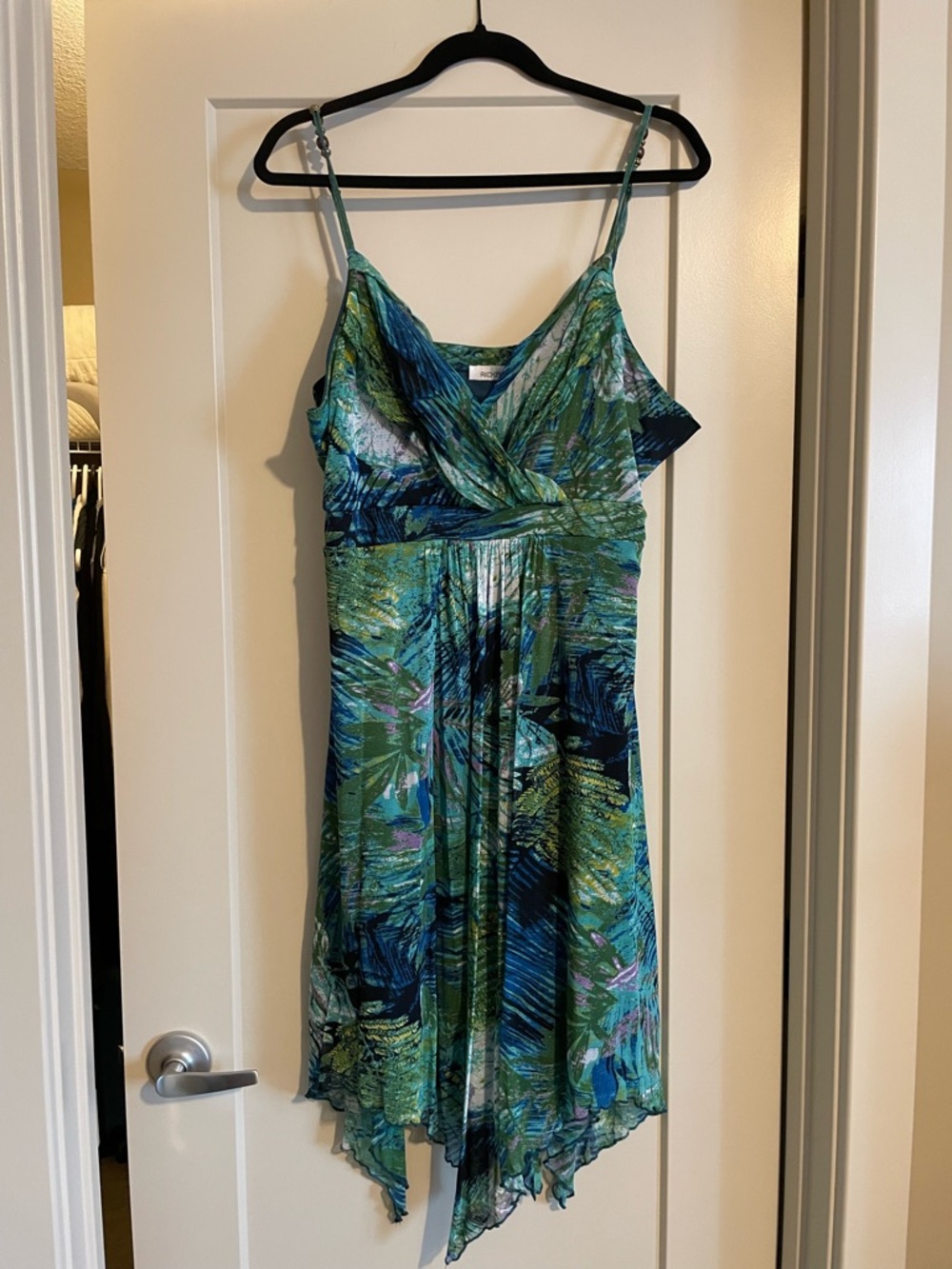 Ricki's Blue and Green Printed Dress